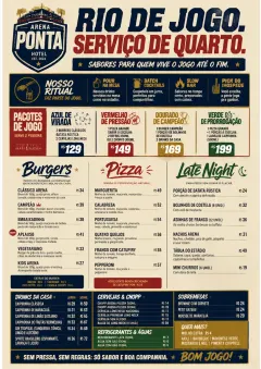 Sports Arena Energy menu template preview