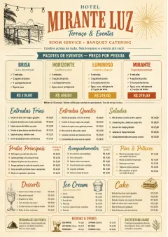 Banquet Catering menu template preview