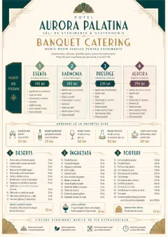 Banquet Catering menu template preview