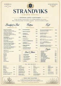 Grand Hotel Classic menu template preview