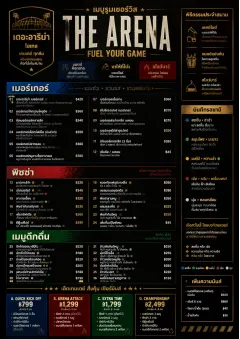 Sports Arena Energy menu template preview