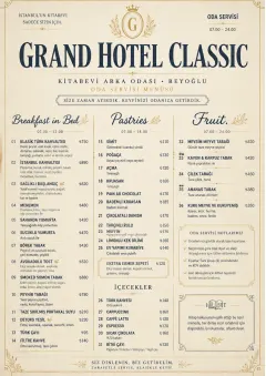 Grand Hotel Classic menu template preview