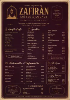 Lounge Velvet menu template preview
