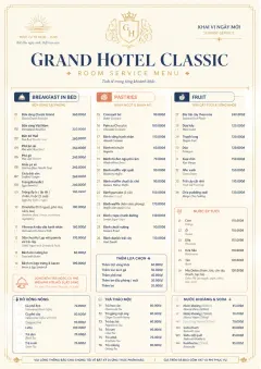 Grand Hotel Classic menu template preview