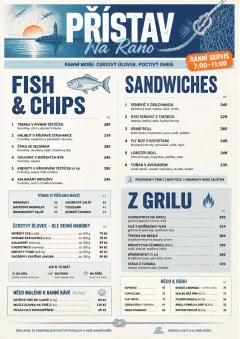 Coastal Regional menu template preview