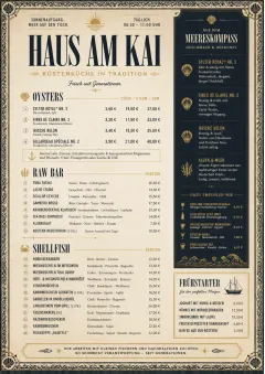 Heritage Tradition menu template preview