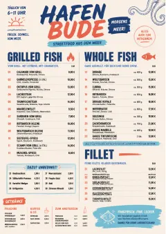 Street Stall Energy menu template preview
