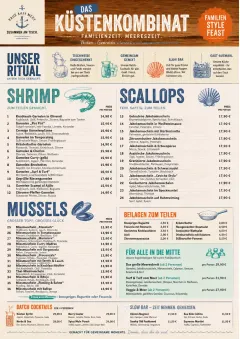 Family Style Feast menu template preview