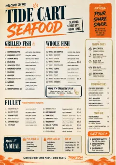 Street Stall Energy menu template preview