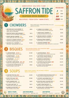 Spice Market Bold menu template preview
