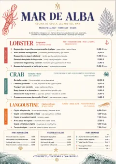 Fine Regional menu template preview