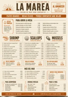Family Style Feast menu template preview