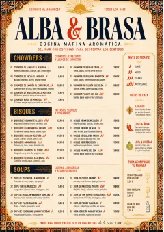 Spice Market Bold menu template preview