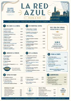 Coastal Regional menu template preview
