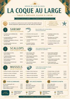 Family Style Feast menu template preview