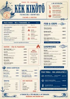 Coastal Regional menu template preview