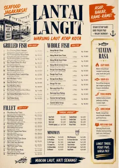 Street Stall Energy menu template preview