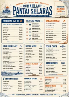 Coastal Regional menu template preview