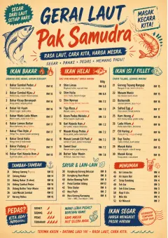 Street Stall Energy menu template preview