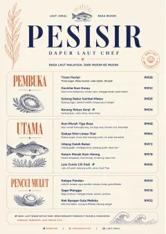 Chef Carte Brève menu template preview