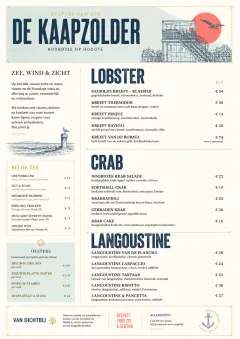Fine Regional menu template preview