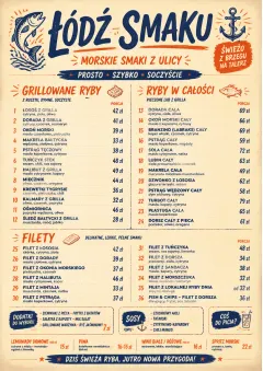 Street Stall Energy menu template preview