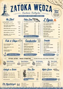 Coastal Regional menu template preview