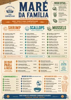 Family Style Feast menu template preview