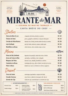 Chef Carte Brève menu template preview