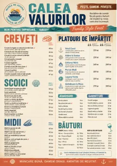 Family Style Feast menu template preview