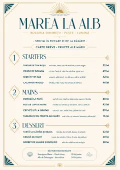 Chef Carte Brève menu template preview