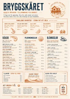 Family Style Feast menu template preview