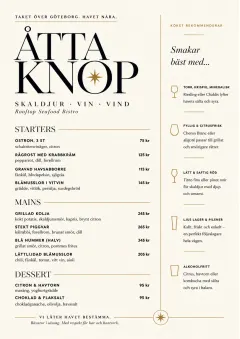 Chef Carte Brève menu template preview