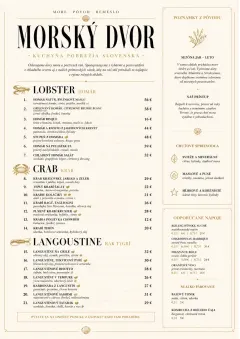 Fine Regional menu template preview