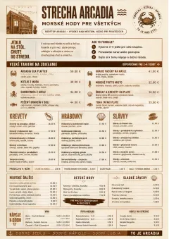 Family Style Feast menu template preview