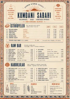 Heritage Tradition menu template preview