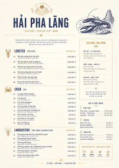 Fine Regional menu template preview