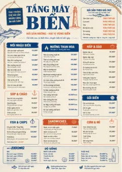Coastal Regional menu template preview