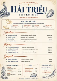 Chef Carte Brève menu template preview