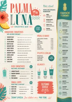 Tropical Refresh menu template preview