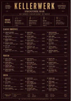 Editorial Cellar menu template preview