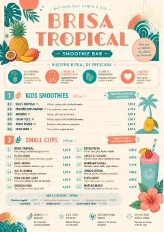 Tropical Refresh menu template preview