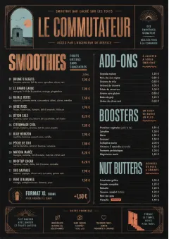 Speakeasy Spirits menu template preview