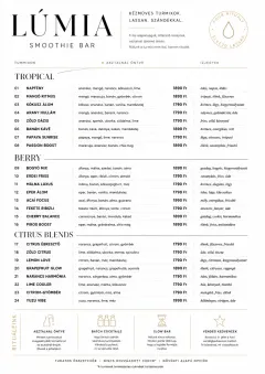 Modern Minimal Pour menu template preview