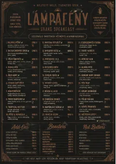 Speakeasy Spirits menu template preview