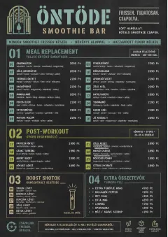Industrial Craft menu template preview