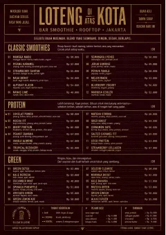Editorial Cellar menu template preview