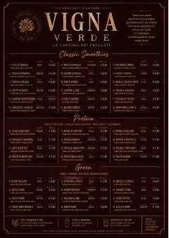 Editorial Cellar menu template preview
