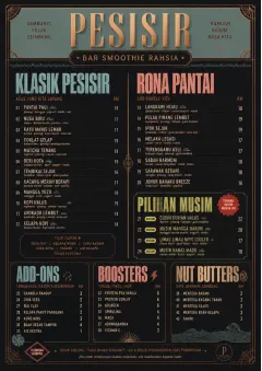 Speakeasy Spirits menu template preview