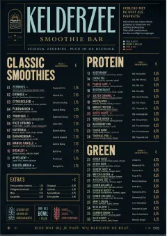 Editorial Cellar menu template preview